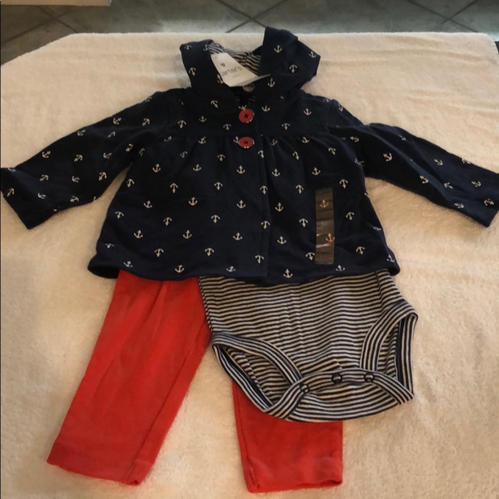 Carter’s 3 piece nautical set